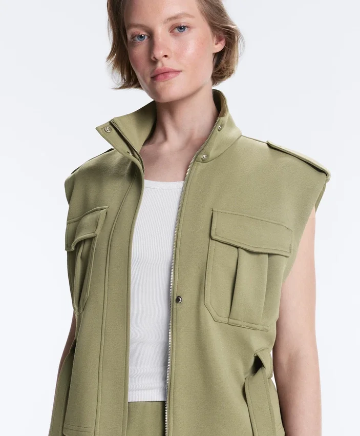 Utility Piqué Gilet with Cotton Belt Utility Piqué Gilet with Cotton Belt