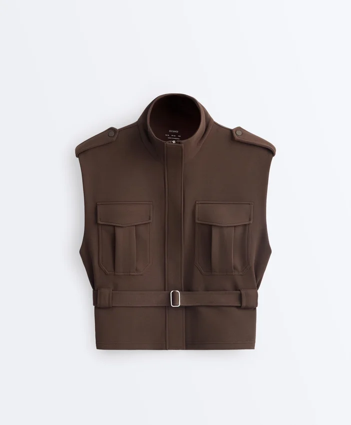 Utility Piqué Gilet with Cotton Belt Utility Piqué Gilet with Cotton Belt