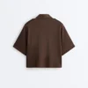 Utility Short-Sleeve Sweatshirt with Cotton Piqué Utility Short-Sleeve Sweatshirt with Cotton Piqué