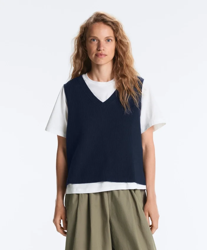 V-Neck Knit Vest V-Neck Knit Vest