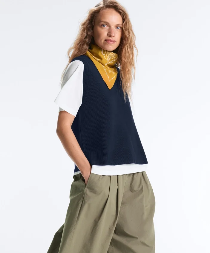 V-Neck Knit Vest V-Neck Knit Vest