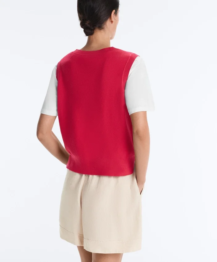 V-Neck Knit Vest V-Neck Knit Vest