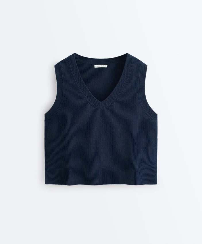 V-Neck Knit Vest V-Neck Knit Vest
