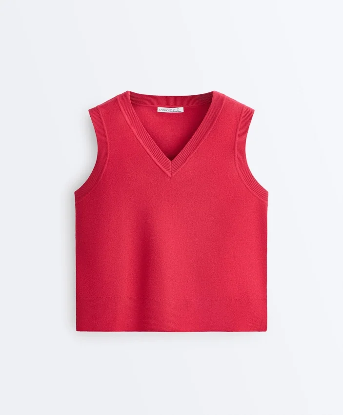 V-Neck Knit Vest V-Neck Knit Vest