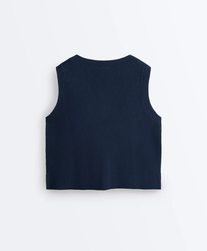 V-Neck Knit Vest V-Neck Knit Vest