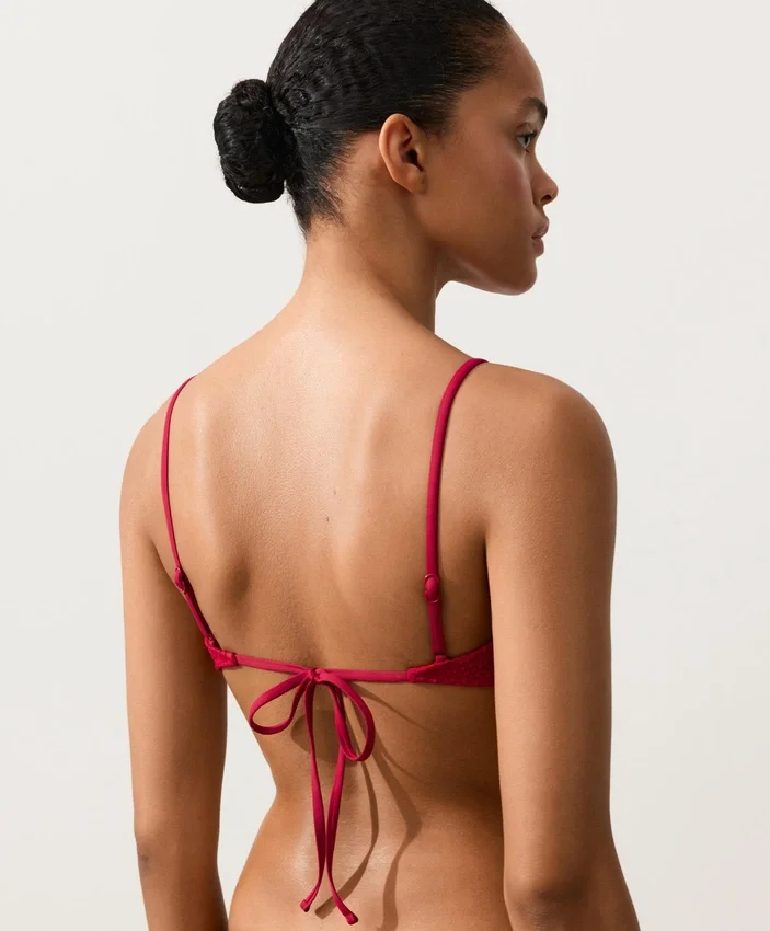 Waffle Texture Bikini Top Waffle Texture Bikini Top