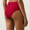 Waffle Textured High-Waisted Bikini Briefs Waffle Textured High-Waisted Bikini Briefs