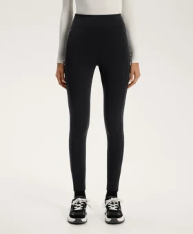 Warm High-Rise Ankle-Length Leggings with Pockets 70 Cm
