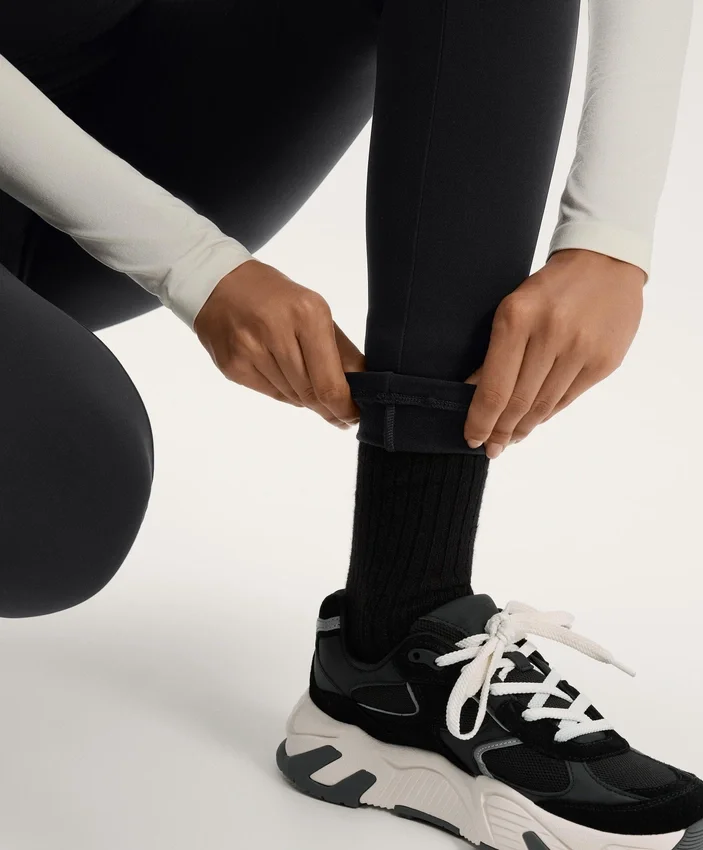 Warm High-Rise Ankle-Length Leggings with Pockets 70 Cm Warm High-Rise Ankle-Length Leggings with Pockets 70 Cm