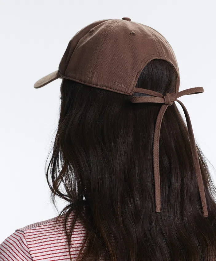 Washed-Effect 100% Cotton Cap with Tie Washed-Effect 100% Cotton Cap with Tie