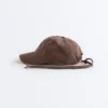 Washed-Effect 100% Cotton Cap with Tie Washed-Effect 100% Cotton Cap with Tie