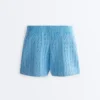 Washed Knit Cable Shorts Washed Knit Cable Shorts