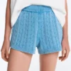 Washed Knit Cable Shorts Washed Knit Cable Shorts