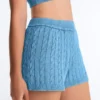 Washed Knit Cable Shorts Washed Knit Cable Shorts