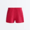 Washed Knit Cable Shorts Washed Knit Cable Shorts