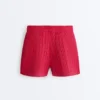 Washed Knit Cable Shorts Washed Knit Cable Shorts