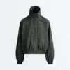 Water-Repellent Checked Nylon Track Jacket Water-Repellent Checked Nylon Track Jacket
