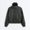 Water-Repellent Checked Nylon Track Jacket Water-Repellent Checked Nylon Track Jacket