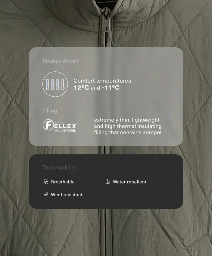Water-Repellent Fellex® Aerogel Padded Jacket Water-Repellent Fellex® Aerogel Padded Jacket
