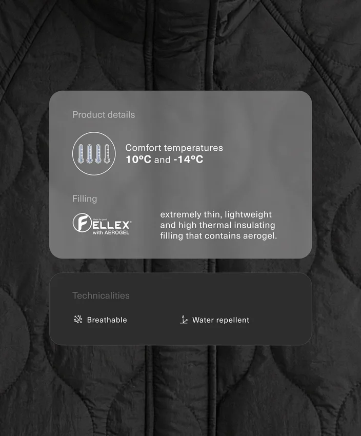 Water-Repellent Fellex® Aerogel Padded Jacket Water-Repellent Fellex® Aerogel Padded Jacket