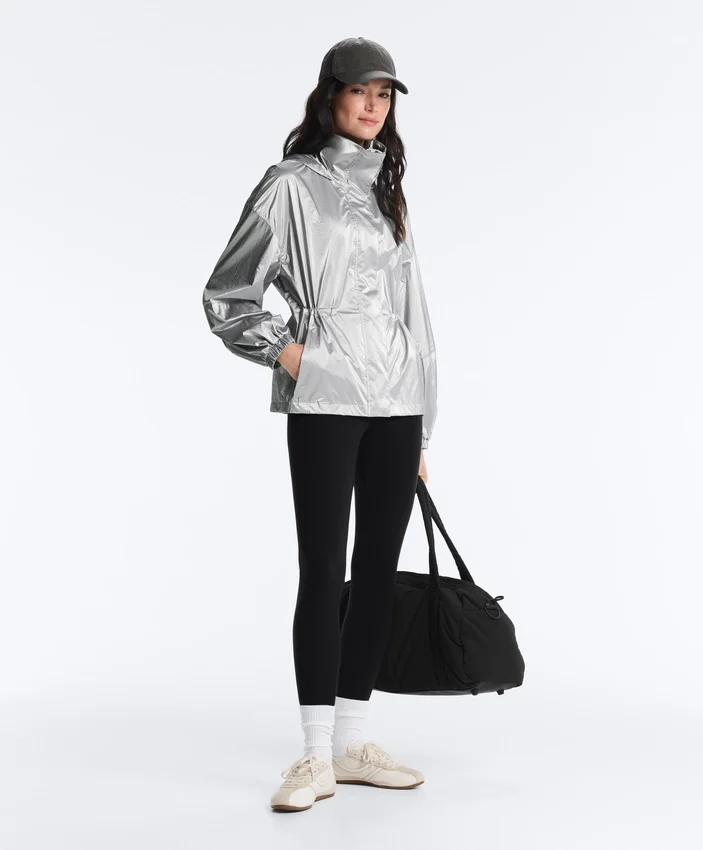 Water-Repellent Jacket with Metallic Effect Water-Repellent Jacket with Metallic Effect