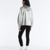 Water-Repellent Jacket with Metallic Effect Water-Repellent Jacket with Metallic Effect