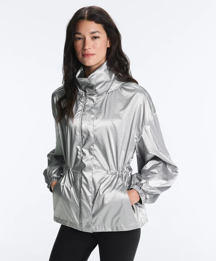 Water-Repellent Jacket with Metallic Effect Water-Repellent Jacket with Metallic Effect
