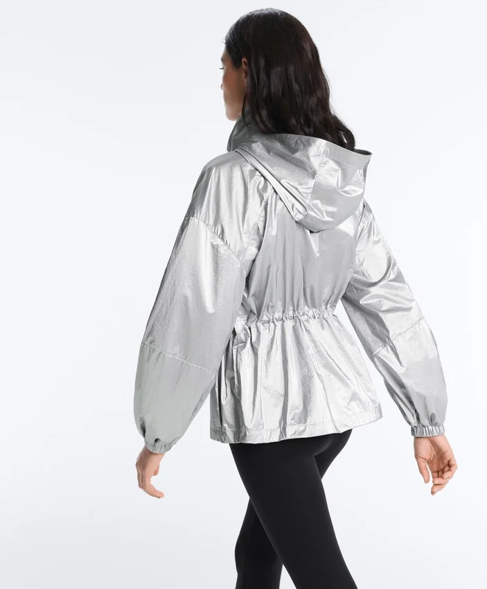 Water-Repellent Jacket with Metallic Effect Water-Repellent Jacket with Metallic Effect