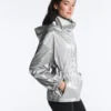 Water-Repellent Jacket with Metallic Effect Water-Repellent Jacket with Metallic Effect