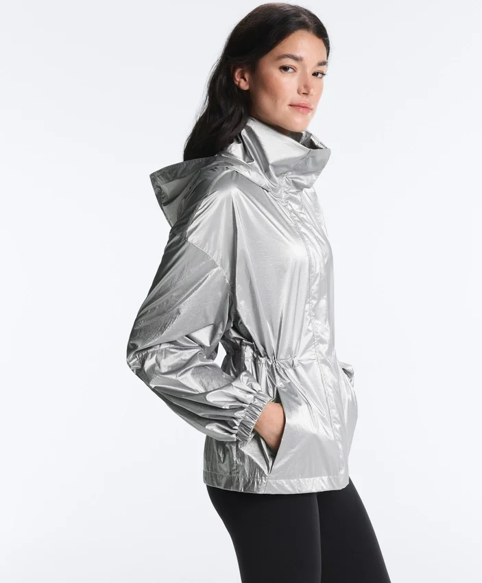 Water-Repellent Jacket with Metallic Effect Water-Repellent Jacket with Metallic Effect