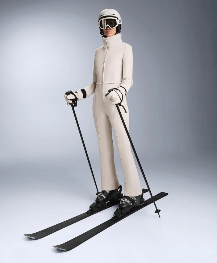 Water-Resistant 2-in-1 Removable Flare Stretch Ski Jumpsuit Water-Resistant 2-in-1 Removable Flare Stretch Ski Jumpsuit