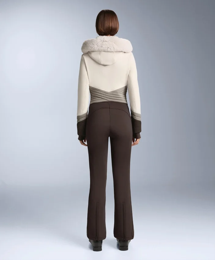 Water-Resistant Colour-Block Fitted Stretch Ski Jumpsuit Water-Resistant Colour-Block Fitted Stretch Ski Jumpsuit