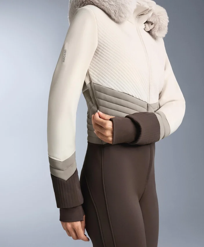 Water-Resistant Colour-Block Fitted Stretch Ski Jumpsuit Water-Resistant Colour-Block Fitted Stretch Ski Jumpsuit