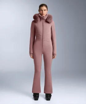 Water-Resistant Fitted Stretch Ski Jumpsuit