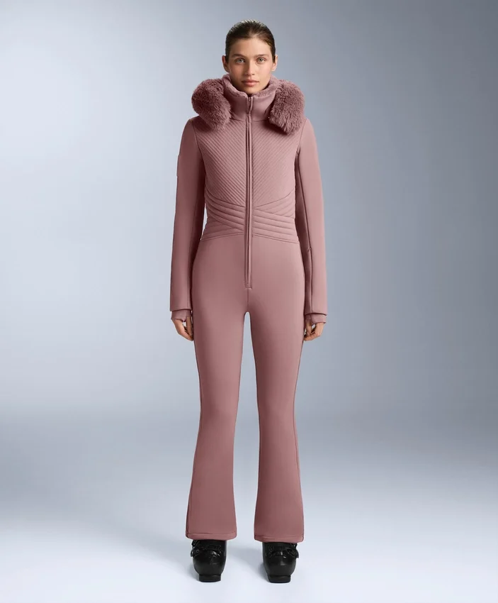 Water-Resistant Fitted Stretch Ski Jumpsuit Water-Resistant Fitted Stretch Ski Jumpsuit