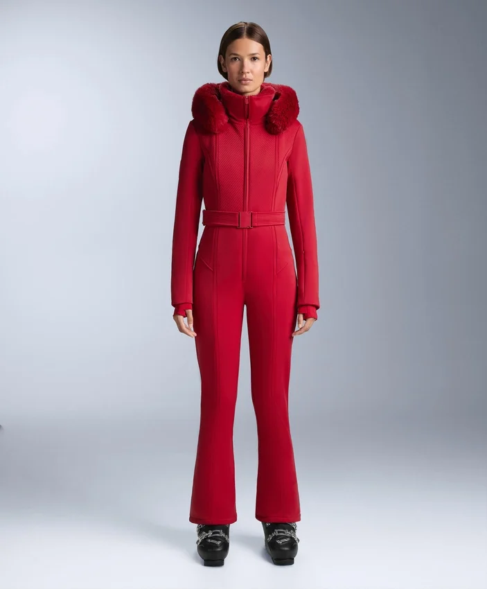 Water-Resistant Fitted Stretch Ski Jumpsuit Water-Resistant Fitted Stretch Ski Jumpsuit