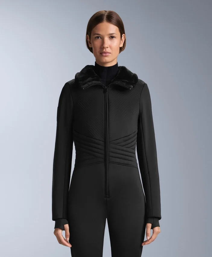 Water-Resistant Fitted Stretch Ski Jumpsuit Water-Resistant Fitted Stretch Ski Jumpsuit