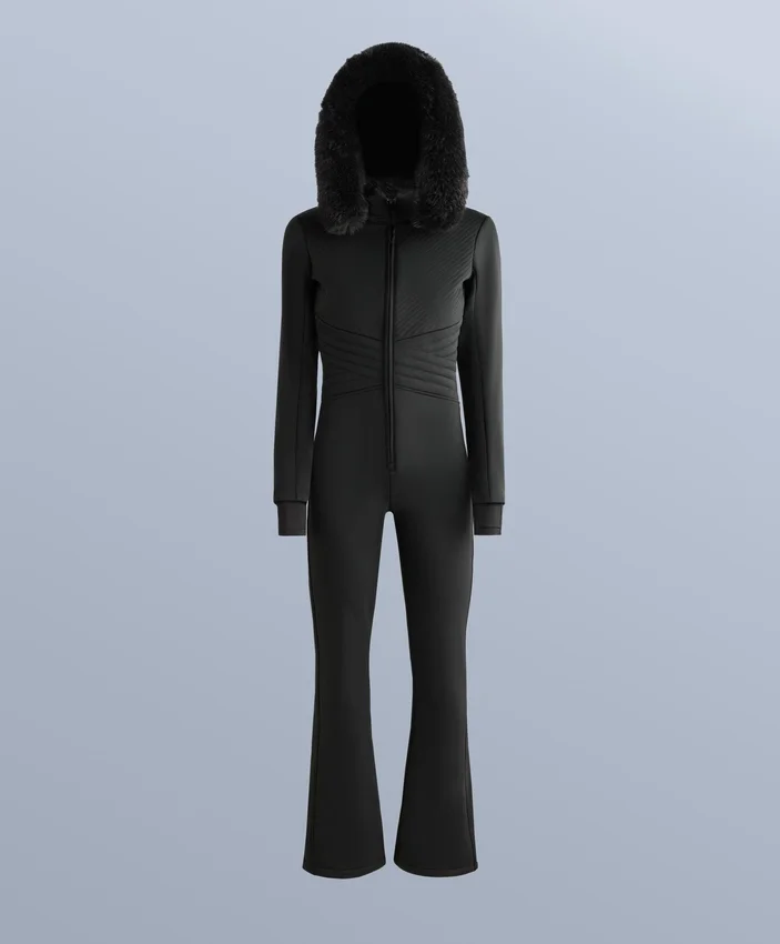 Water-Resistant Fitted Stretch Ski Jumpsuit Water-Resistant Fitted Stretch Ski Jumpsuit