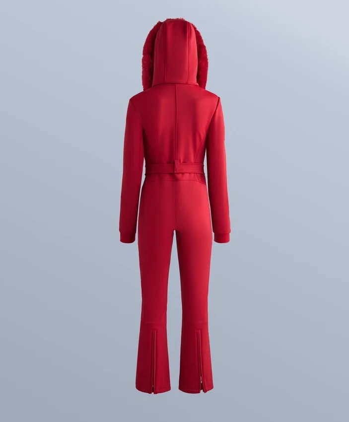 Water-Resistant Fitted Stretch Ski Jumpsuit Water-Resistant Fitted Stretch Ski Jumpsuit