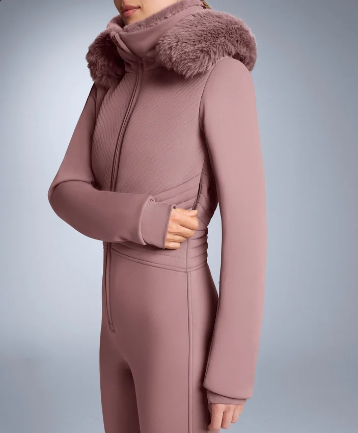 Water-Resistant Fitted Stretch Ski Jumpsuit Water-Resistant Fitted Stretch Ski Jumpsuit