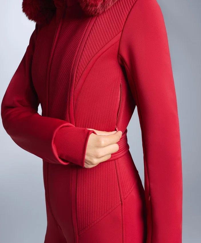 Water-Resistant Fitted Stretch Ski Jumpsuit Water-Resistant Fitted Stretch Ski Jumpsuit