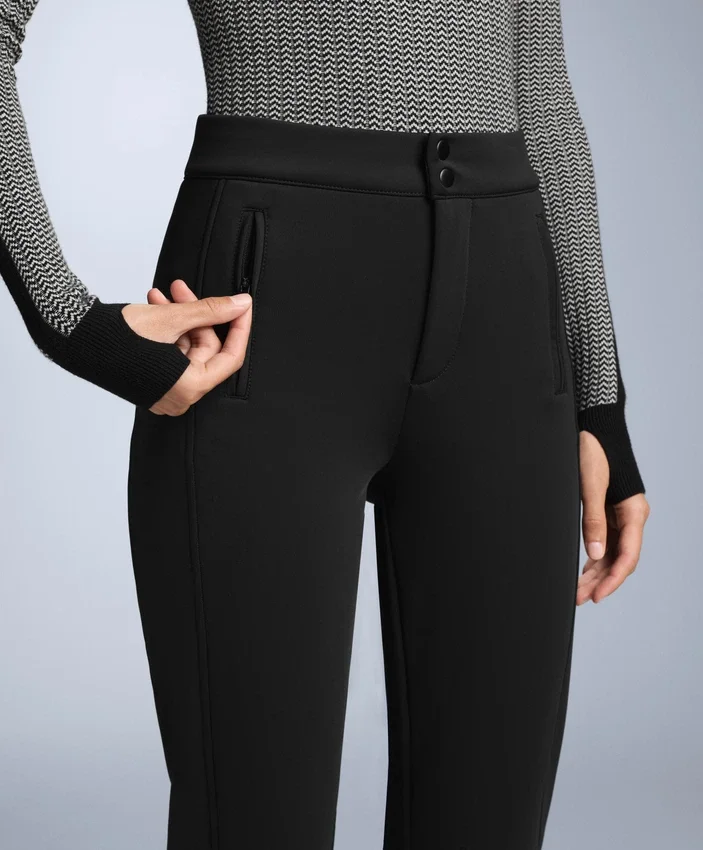 Water-Resistant Full Length Flare Stretch Ski Trousers Water-Resistant Full Length Flare Stretch Ski Trousers