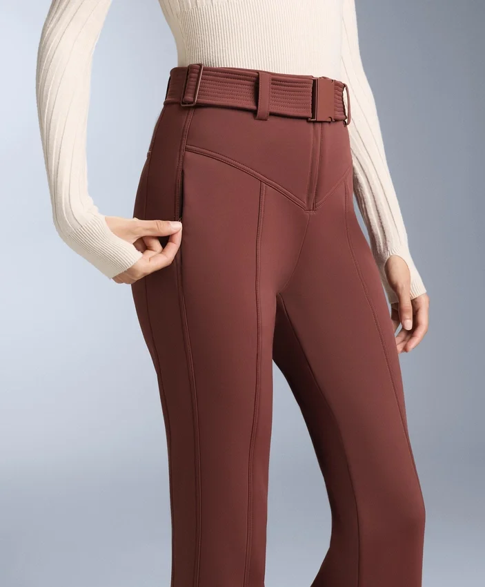 Water-Resistant High-Rise Flare Stretch Ski Trousers Water-Resistant High-Rise Flare Stretch Ski Trousers