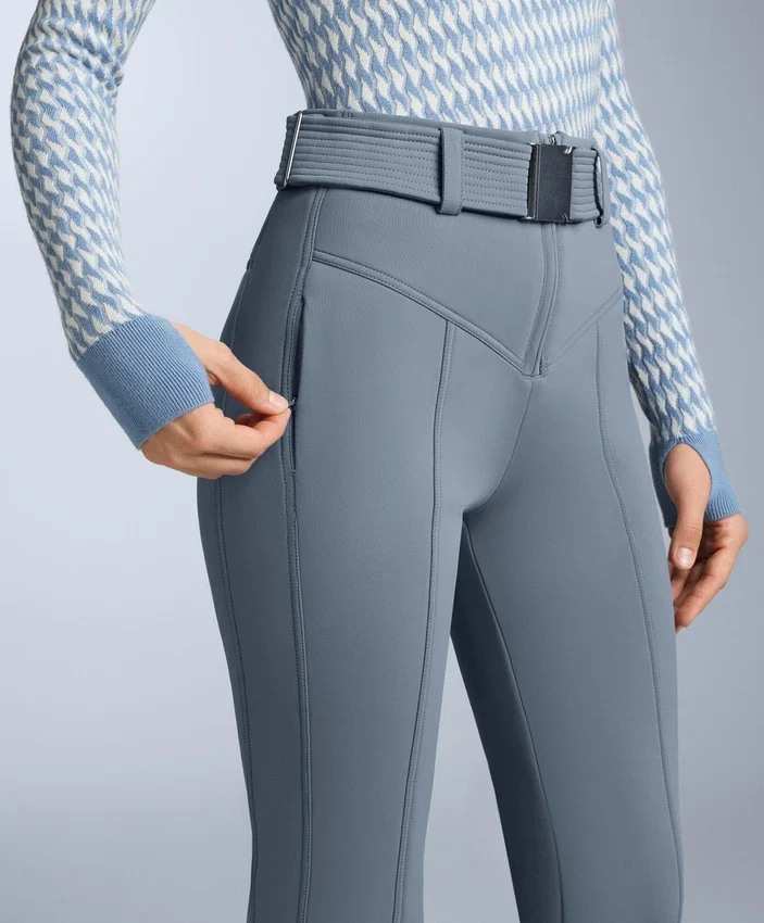 Water-Resistant High-Rise Flare Stretch Ski Trousers Water-Resistant High-Rise Flare Stretch Ski Trousers
