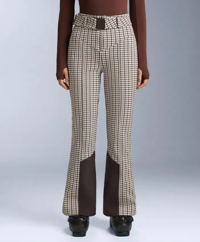 Water-Resistant Printed High-Rise Flare Stretch Ski Trousers Water-Resistant Printed High-Rise Flare Stretch Ski Trousers