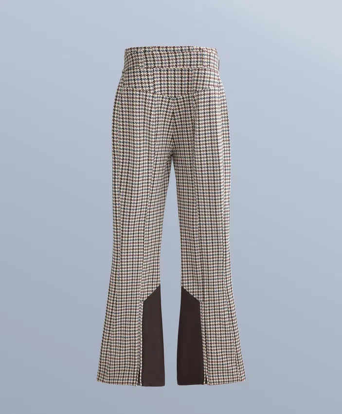 Water-Resistant Printed High-Rise Flare Stretch Ski Trousers Water-Resistant Printed High-Rise Flare Stretch Ski Trousers
