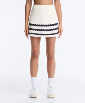 Wave Knit Short Skirt