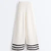 Wave Knit Straight-Leg Trousers Wave Knit Straight-Leg Trousers