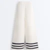 Wave Knit Straight-Leg Trousers Wave Knit Straight-Leg Trousers
