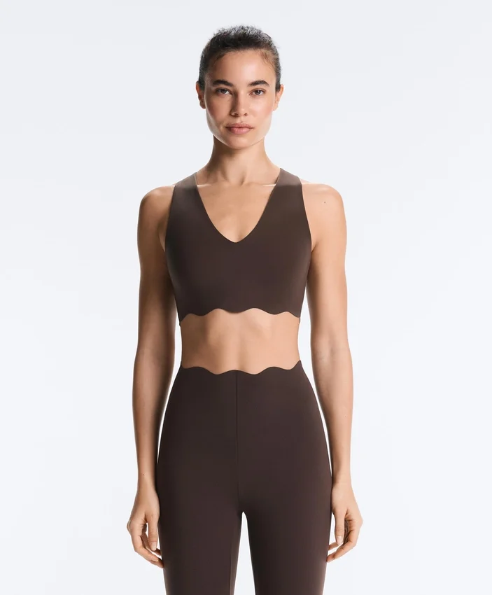 Wavy Medium Support Compressive Sports Bra Wavy Medium Support Compressive Sports Bra